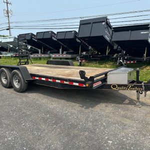 2021 Quality 7 x 18 Low Profile Equipment Trailer