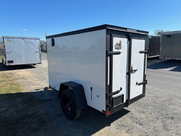 Covered Wagon 5 x 8 Enclosed Cargo Trailer – Black Trim - Image 6
