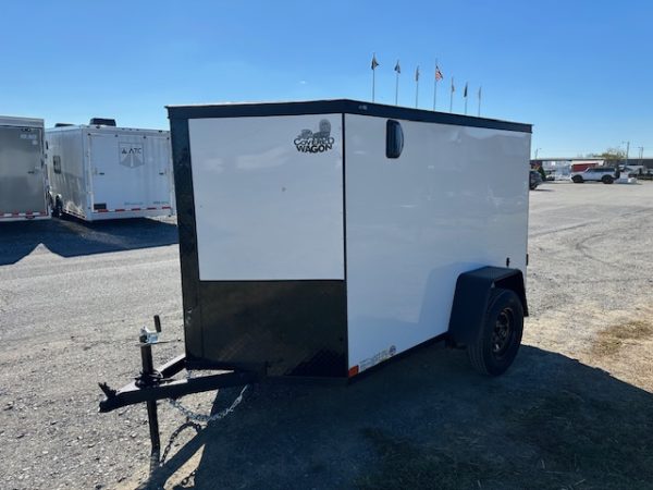 Covered Wagon 5 x 8 Enclosed Cargo Trailer – Black Trim - Image 5