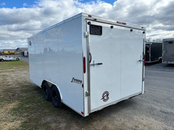 Homesteader 8.5 x 16 V-Nose Enclosed Car Hauler – Ramp Door - Image 7