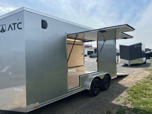 ATC 7.5 x 16 Aluminum Enclosed Cargo Trailer – UTV Door - Image 8