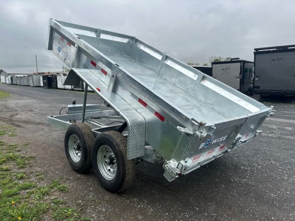 BWise 7 x 12 Low Profile Dump Trailer – Galvanized - Image 7