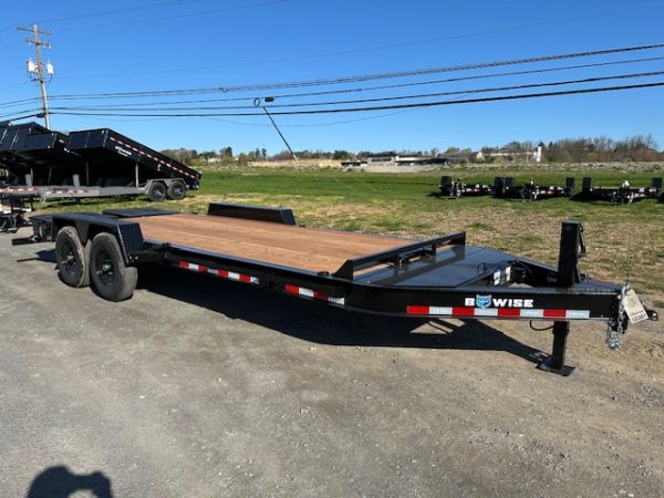 BWise 7 x 20 Heavy Duty Equipment Trailer – Full Width Ramps