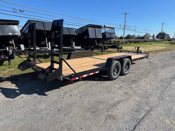 BWise 7 x 22 Heavy Duty Equipment Trailer – Ladder Ramps - Image 3