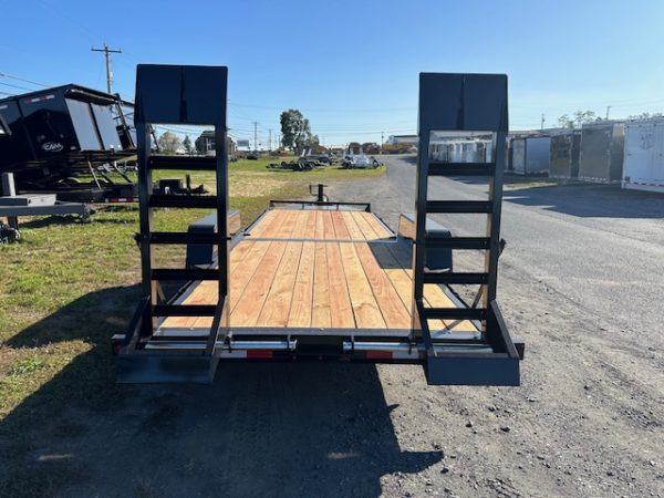 BWise 7 x 22 Heavy Duty Equipment Trailer – Ladder Ramps - Image 4