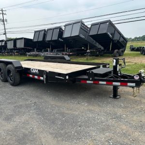 CAM Superline 7 x 20 Equipment Trailer – Full Tilt Deck