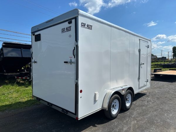 Carmate 7.5 x 16 Enclosed Cargo Trailer – UTV Door - Image 4