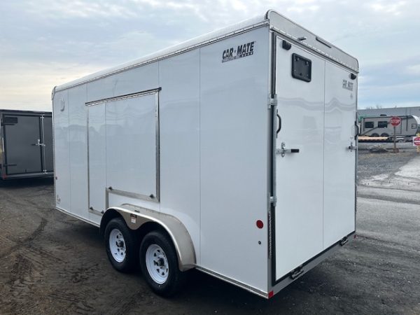 Carmate 7 x 16 Enclosed Cargo Trailer – UTV Door - Image 7