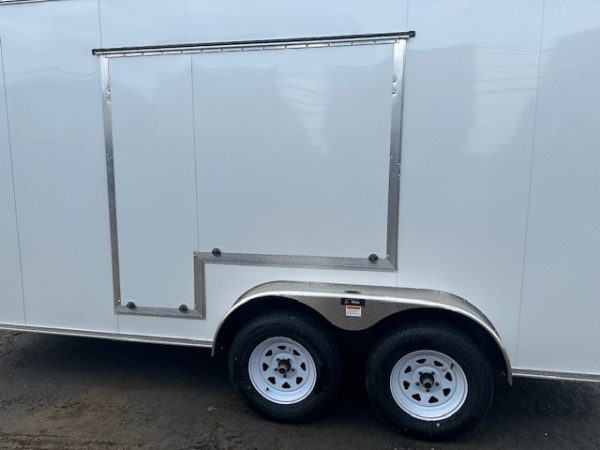 Carmate 7 x 16 Enclosed Cargo Trailer – UTV Door - Image 9