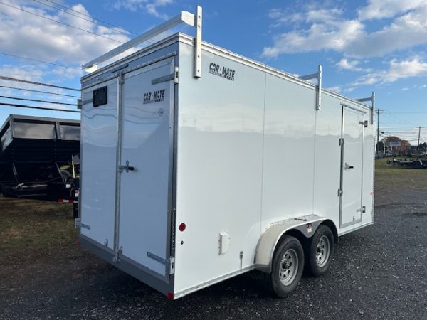 Car Mate 7 x 16 Enclosed Contractor Trailer – Barn Doors - Image 4