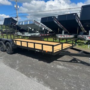Carry-On 7 x 18 Landscape Utility Trailer – Rear Ramp Gate