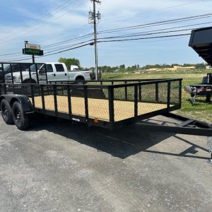 Carry-On 7 x 18 Landscape Utility Trailer – Mesh Sides