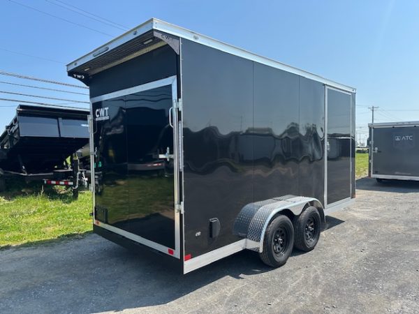 Covered Wagon 7 x 16 Enclosed Trailer – 18″ Added Height - Image 4