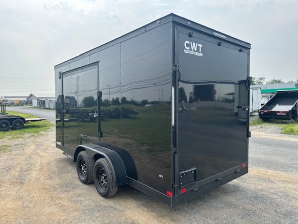 Covered Wagon 7 x 16 Enclosed Cargo Trailer – Added Height - Image 7