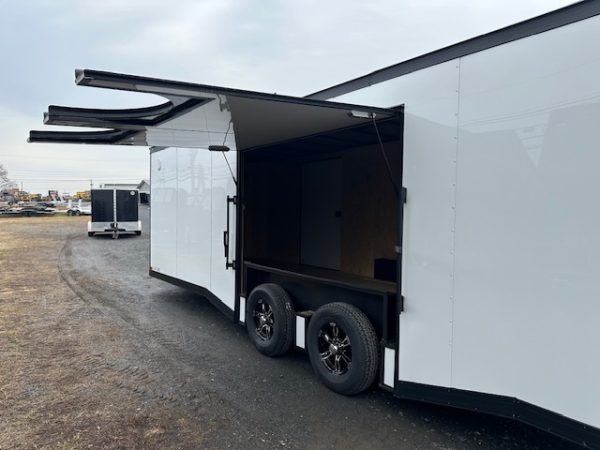 Covered Wagon 8.5 x 24 Enclosed Car Trailer – Spoiler - Image 8