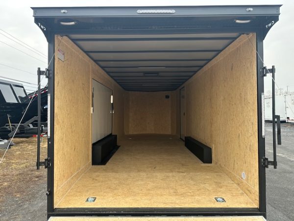 Covered Wagon 8.5 x 24 Enclosed Car Trailer – Spoiler - Image 6