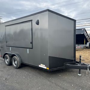 Formula 7.5 x 14 Enclosed Concession Trailer – Barn Doors