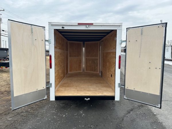 Homesteader 6 x 12 V-Nose Cargo Trailer – Rear Barn Doors - Image 3