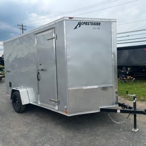 Homesteader 7 x 12 V-Nose Enclosed Cargo Trailer- Barn Doors