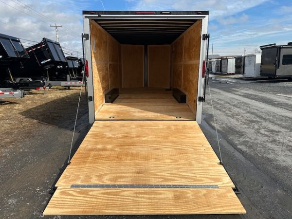 Homesteader 8.5 x 20 Enclosed V-Nose Car Trailer – Black Trim - Image 3