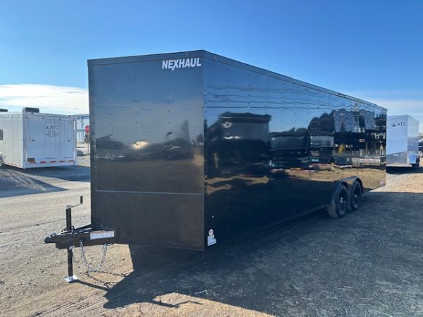 Nexhaul 8.5 x 24 V-Nose Enclosed Car Trailer- Black Trim - Image 5