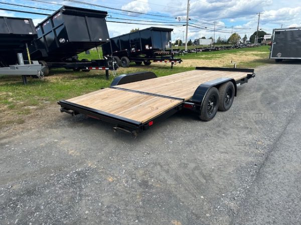 Premier 7 x 18 Wood Deck 7k Open Car Trailer – Slide Out Ramps - Image 8