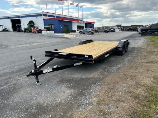Premier 7 x 20 Wood Deck Open Car Trailer – Winch Plate