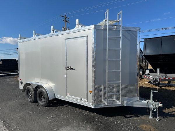 Cargo Pro 7 x 14 Aluminum Enclosed V-Nose Contractor Trailer