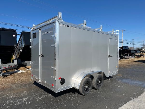 Cargo Pro 7 x 14 Aluminum Enclosed V-Nose Contractor Trailer - Image 4