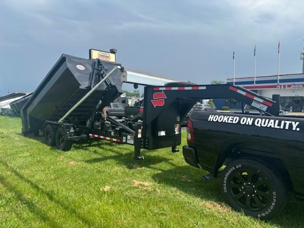 Swaploader 7 x 14 Hook Lift Dump Trailer – 4′ Solid Steel Sides - Image 5