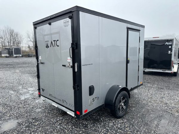 ATC 6 x 10 Aluminum Enclosed Cargo Trailer – Black Trim - Image 5