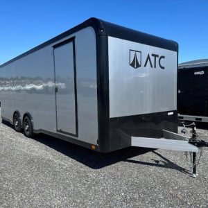 ATC 8.5 x 24 Enclosed Aluminum Car Trailer – Black Trim