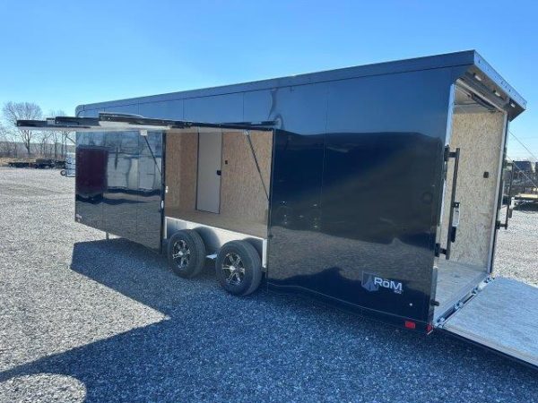ATC 8.5 x 24 Enclosed Aluminum Car Trailer – Black Trim - Image 17
