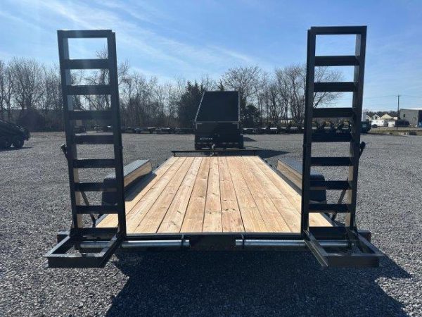 BWise 7 x 16 Low Profile LE Equipment Trailer – Ladder Ramps - Image 3