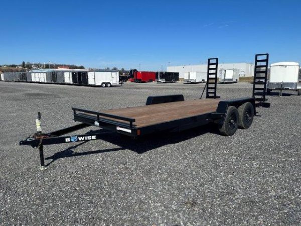 BWise 7 x 18 Low Profile LE Equipment Trailer – Ladder Ramps - Image 4