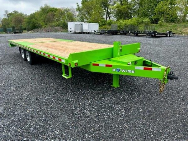 BWise 8 x 24 Deckover Equipment Trailer – Power Tilt Deck - Image 10