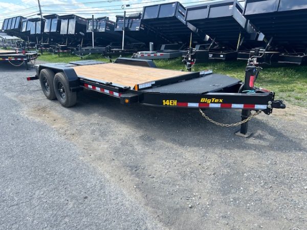Big Tex 14EH Low Profile 7 x 16 Equipment Trailer – Mega Ramps - Image 4