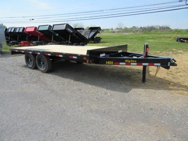Big Tex 102″ x 16′ Deckover Equipment Trailer – Slide Out Ramps