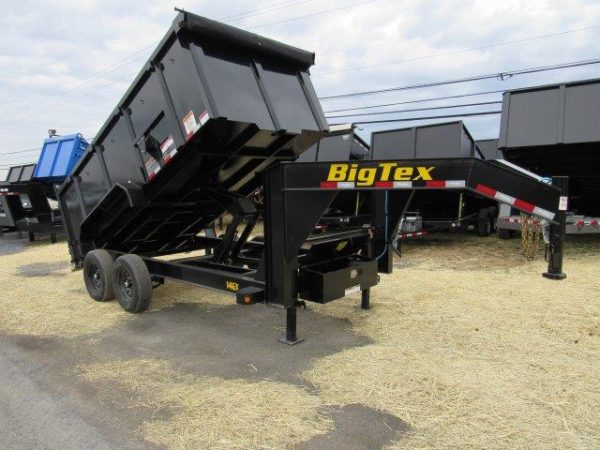 Big Tex 7 x 14 Gooseneck Dump Trailer – Solid High Sides