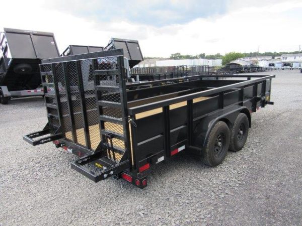 Big Tex 7 x 16 Landscape Utility Trailer – Solid Steel Sides - Image 3