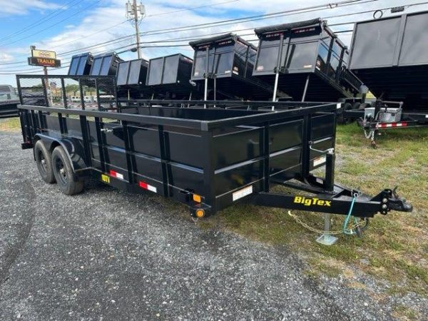 Big Tex 7 x 18 Landscape Utility Trailer – Solid Steel Sides