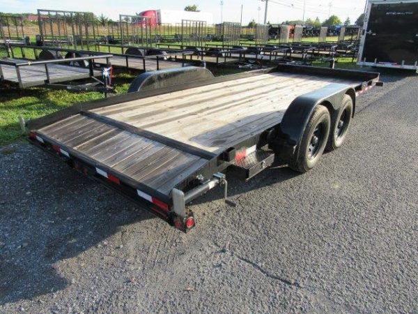 Big Tex 83″ x 18′ Wood Deck Open Car Trailer – 10K GVW - Image 5