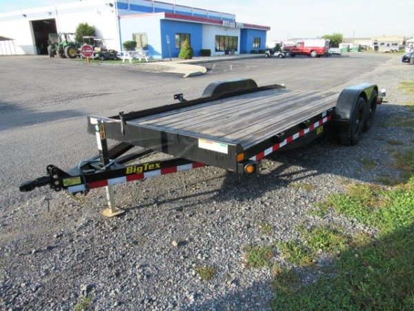 Big Tex 83″ x 18′ Wood Deck Open Car Trailer – 10K GVW - Image 4