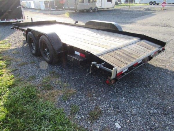 Big Tex 83″ x 18′ Wood Deck Open Car Trailer – 10K GVW - Image 7