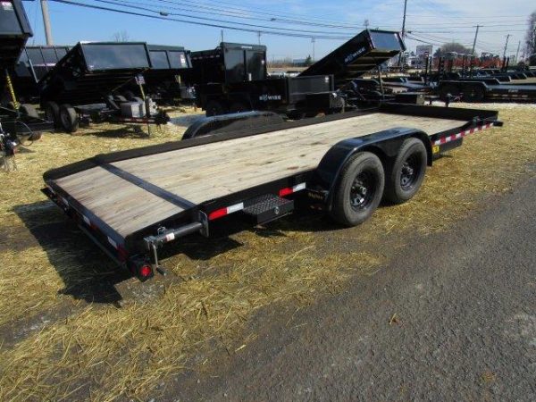 Big Tex 83″ x 20′ Wood Deck Open Car Trailer – 10K GVW - Image 7