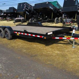 Big Tex 83″ x 20′ Wood Deck Open Car Trailer – 10K GVW