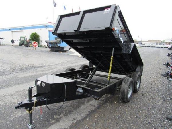 BWise 6 x 10 Low Profile Dump Trailer – Combo Gate & Ladder Ramps - Image 4