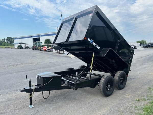 BWise 6 x 10 High Side Dump Trailer – Slide Out Ramps