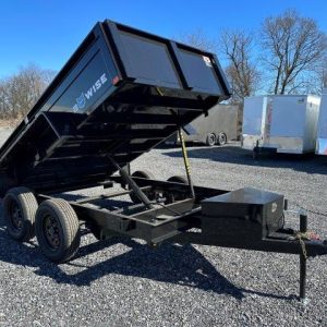 BWise 6 x 10 Low Profile Dump Trailer – Spreader Gate