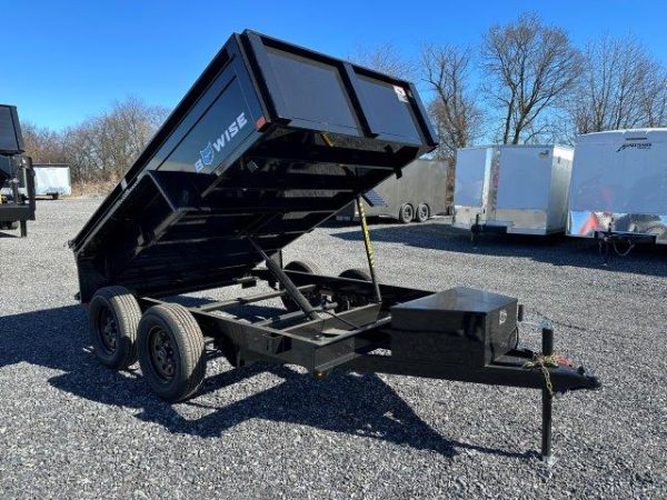 BWise 6 x 10 Low Profile Dump Trailer – Spreader Gate